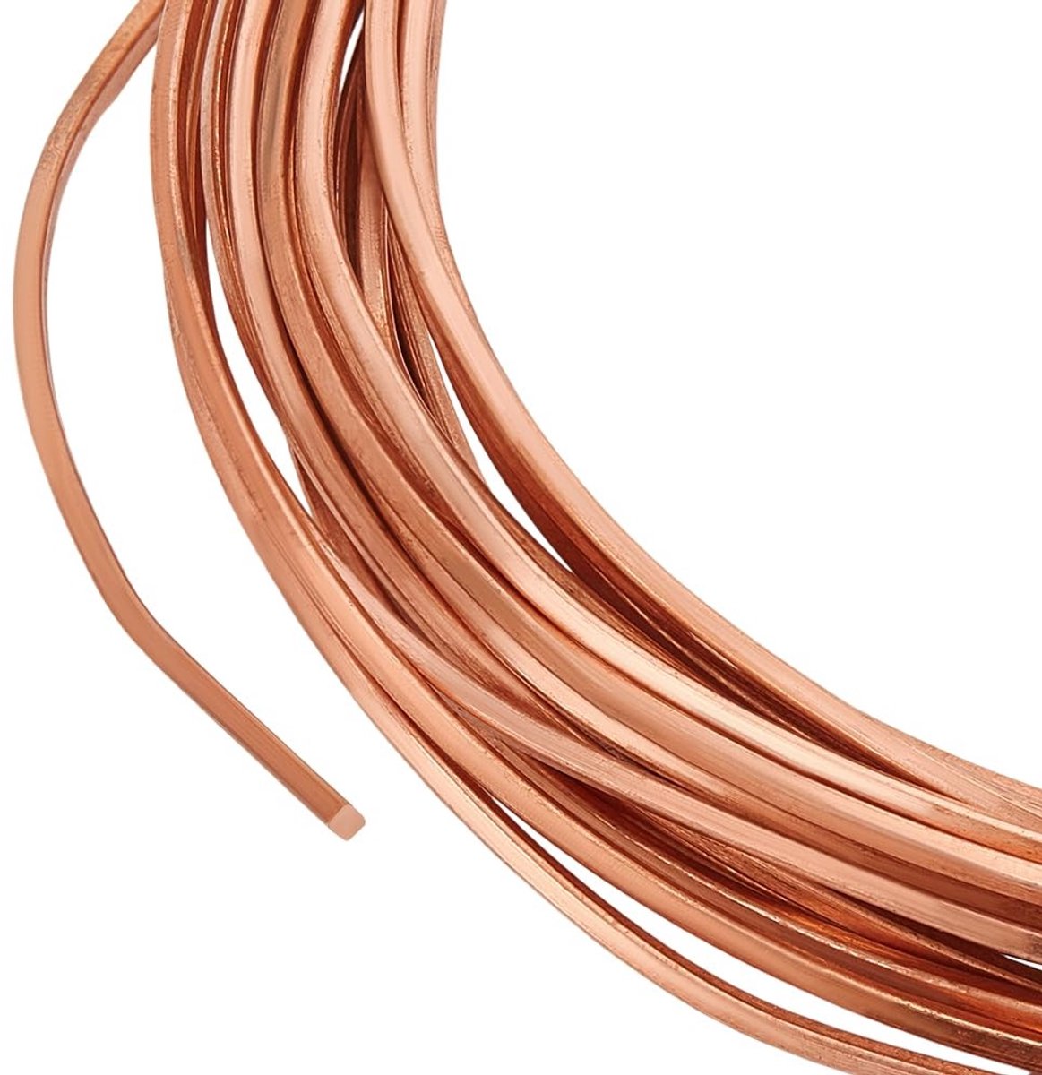 Allecto - Koperdraad - Knutseldraad - Perfect voor sieraden en beeldhouwen - Rose Gold - Half hard - Duurzaam en veelzijdig - Geschikt voor tuinpr