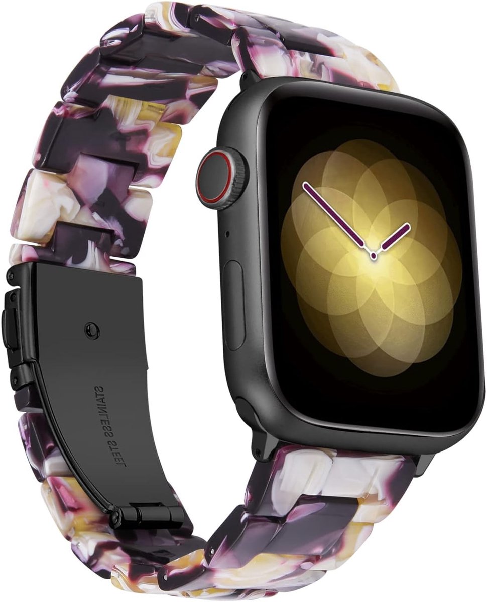 Compatibele Hars Horlogebanden voor Apple Watch 38-49mm - Dames Armband voor iWatch Serie 1-11 en Ultra Modellen