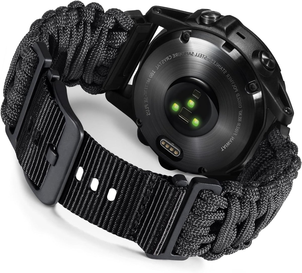 Handgeweven Nylon Horlogeband 20mm/22mm/26mm voor Garmin Fenix, Forerunner en MARQ - Duurzaam en Comfortabel
