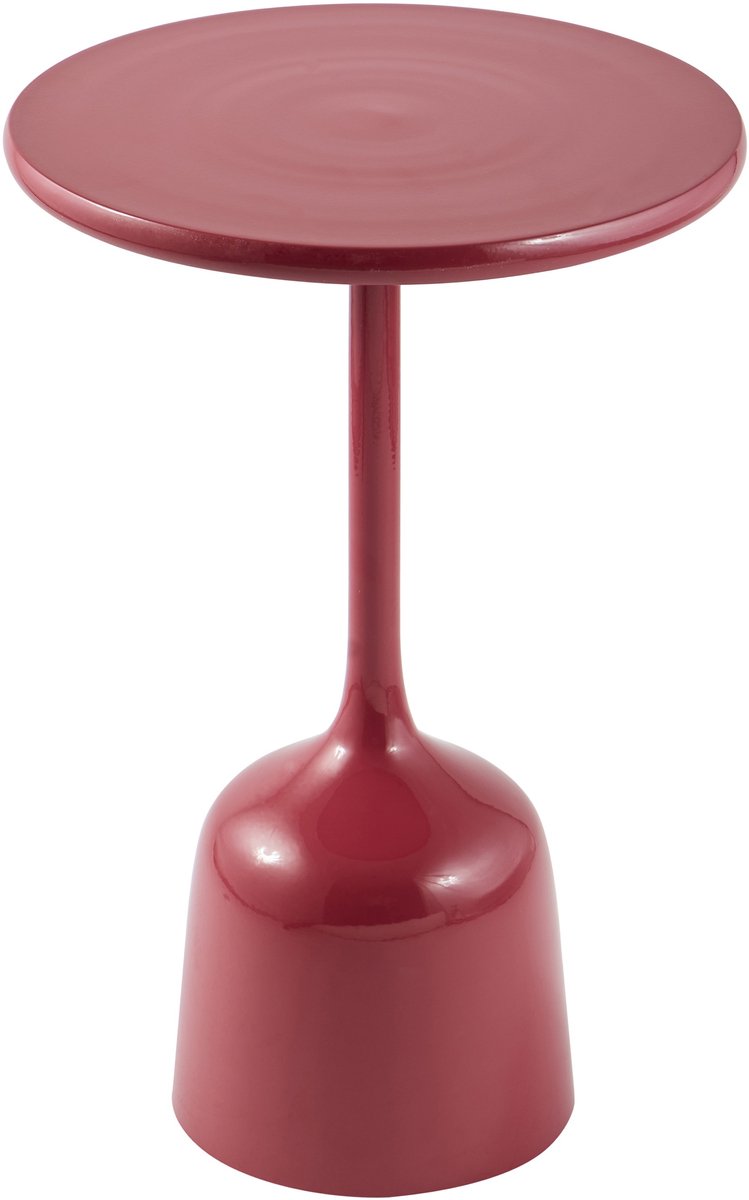 Woonexpress Bijzettafel Pollie Wijnrood Metaal - Flexibel & Elegant Bordeaux/Rood