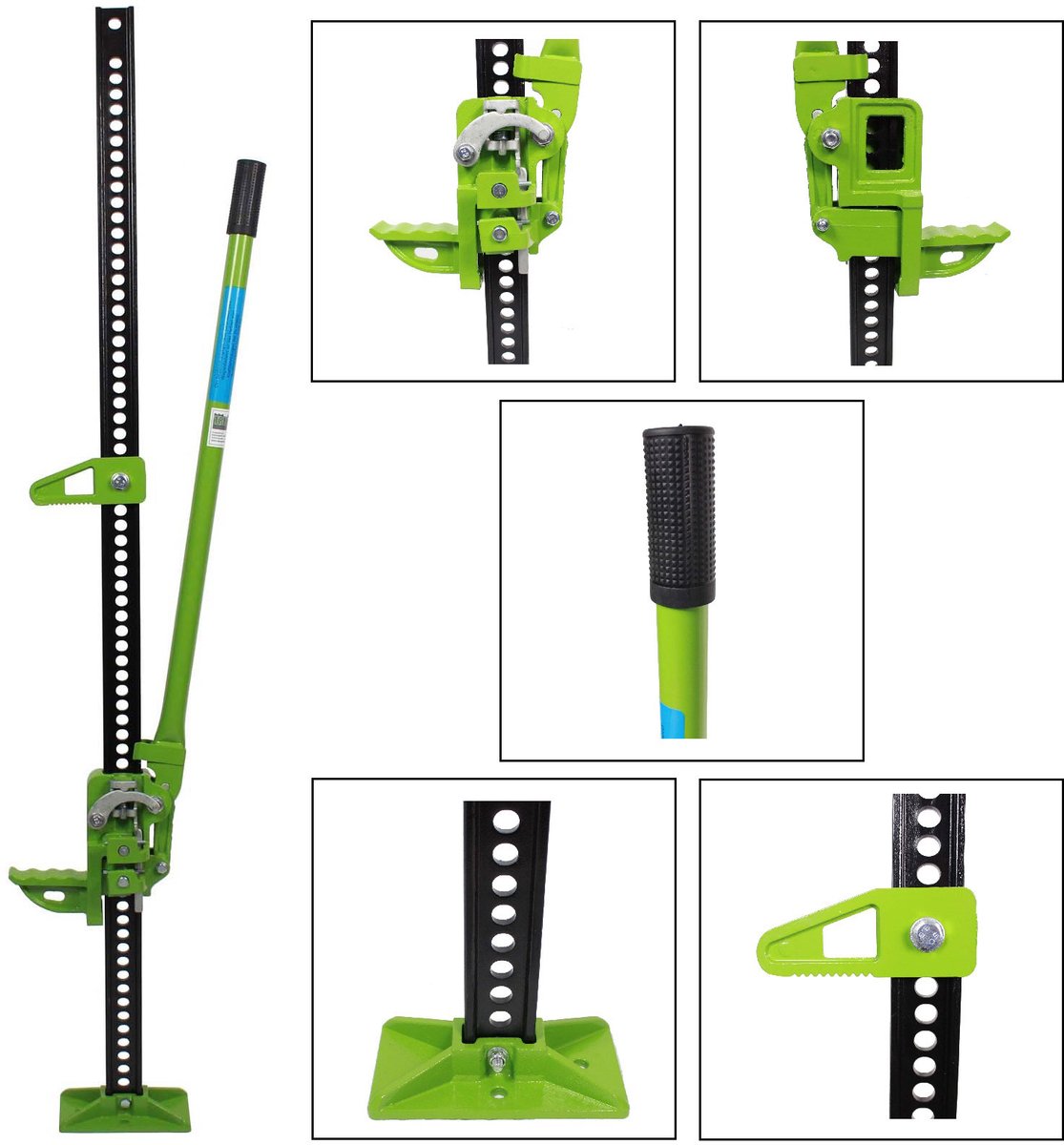 TRUTZHOLM Landbouwkrik 120cm 48" - 3000kg Terreinkrik - Off-Road 4x4 Krik Handlier Stok Lier Hefboom Mechanische Krik