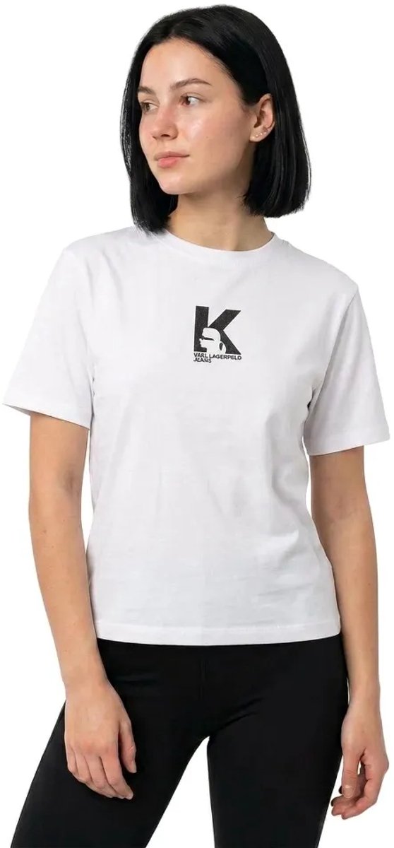 Karl Lagerfeld Jeans B3w17018 T-shirt Met Korte Mouwen Wit XS Vrouw