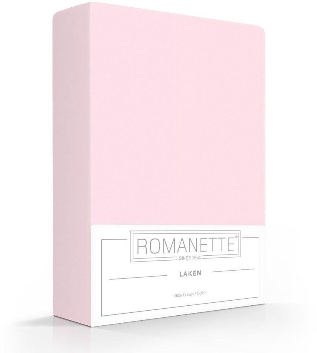 Romanette Laken Katoen Rose - 240 x 300 cm - [Roze]