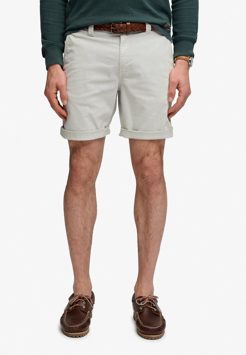 Superdry Utility Chino Shorts Normale Pasvorm Heren Korte broeken Zilver