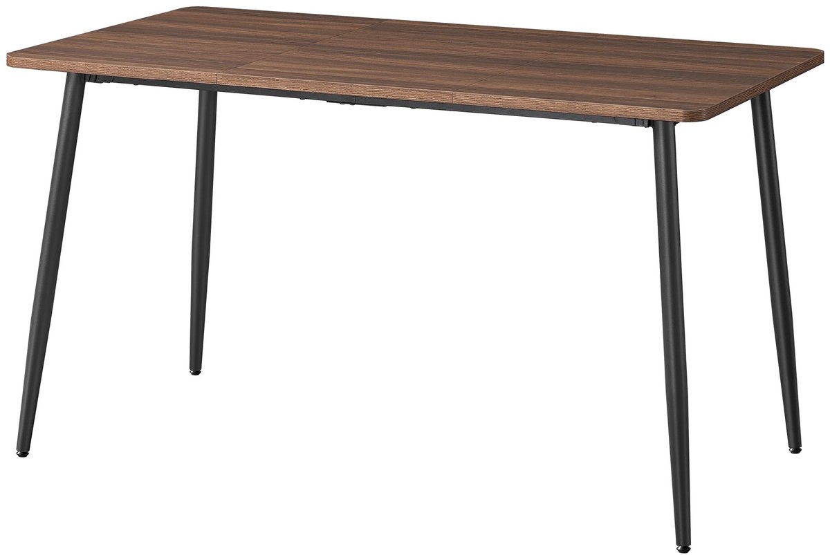Eettafels - Tafel - Eetkamertafel - Eetkamerset - 4/6 Personen - Bruin/Zwart - Eetkamer -