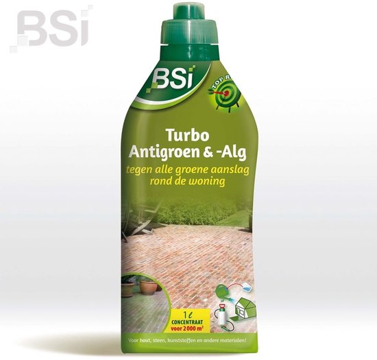 BSI - Turbo Antigroen & -Alg - Concentraat - Tegen alle groene aanslag rond de woning - 1 L voor 2000 m² van BSI — afbeelding 3