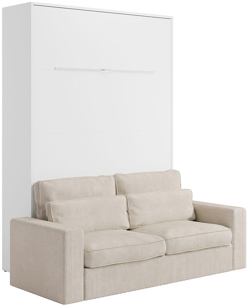 Vente-unique Bedkast hout wit 140 x 200 cm
