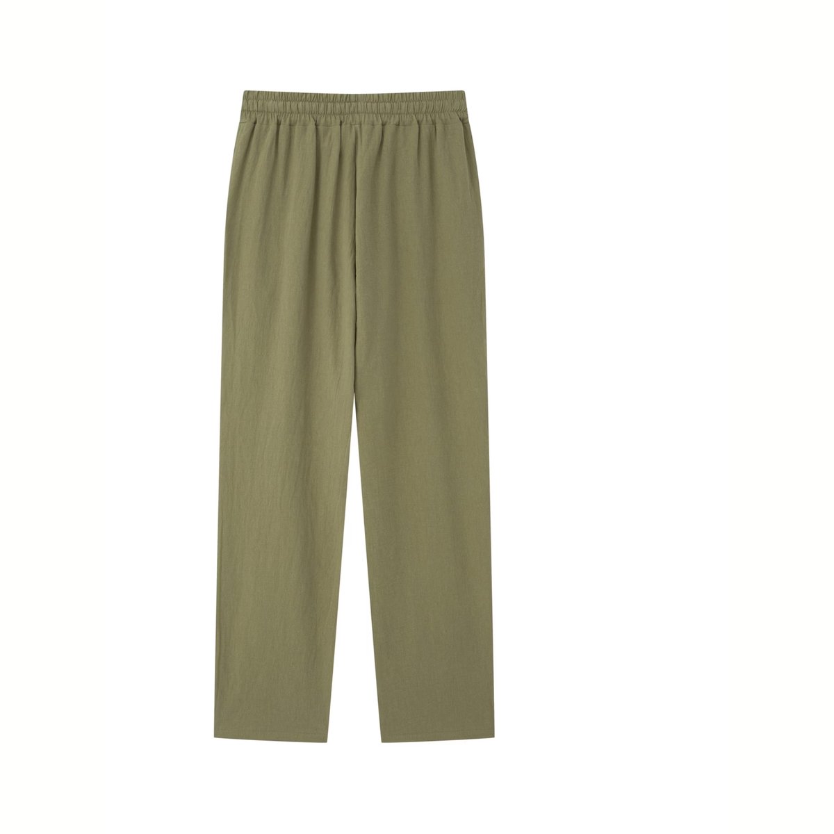 Currero Linnen Broek Heren - Zomerbroek - Volwassenen - Lange Broek - Pantalon - Strandbroek - Zomer - Ibiza Stijl - Varengroen M