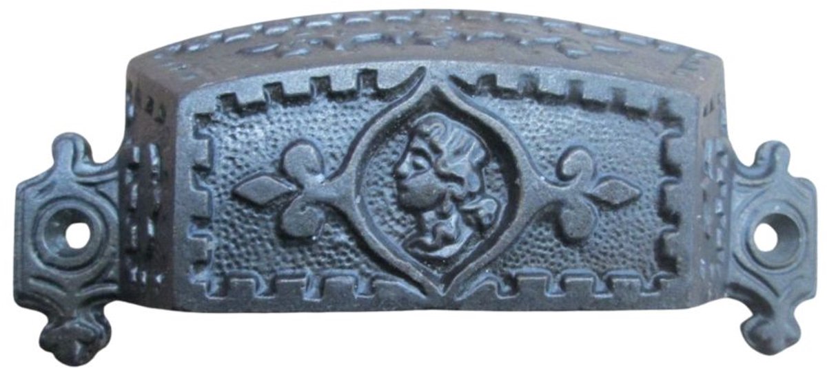 Edwardian Style Cup Pull Handle Antique Iron
