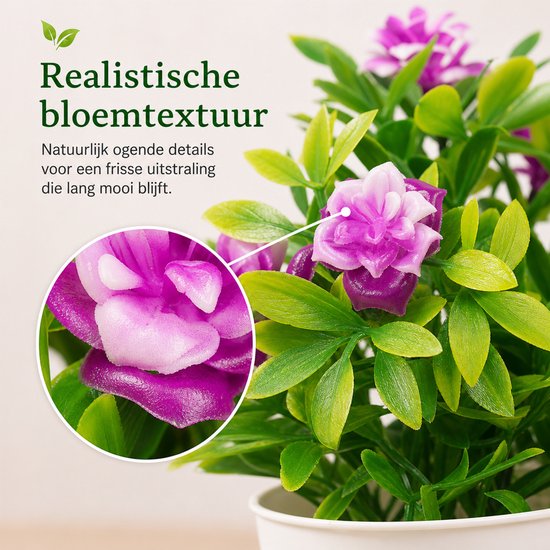 Boncy® Plante Artificielle Premium en Pot - 4 Pièces Plantes artificielles - Plantes Artificielles pour Intérieur et Extérieur - plant Artificielles Eucalyptus Arbre Artificiel - Fleurs artificielles