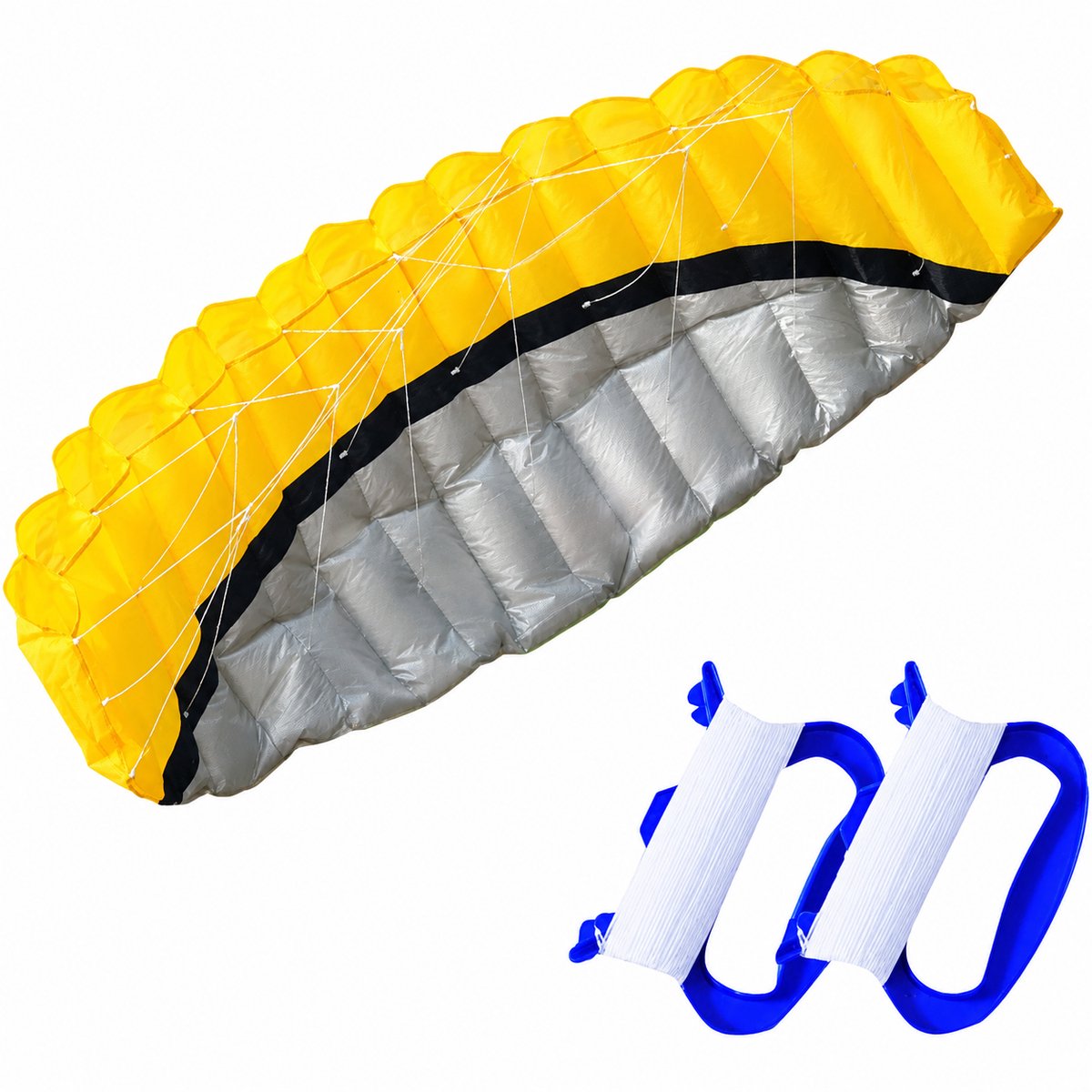 RAMBUX® - Matras Vlieger XL - Geel - Kinderen & Volwassenen - Kite Strand - 255 x 85 cm Matrasvlieger