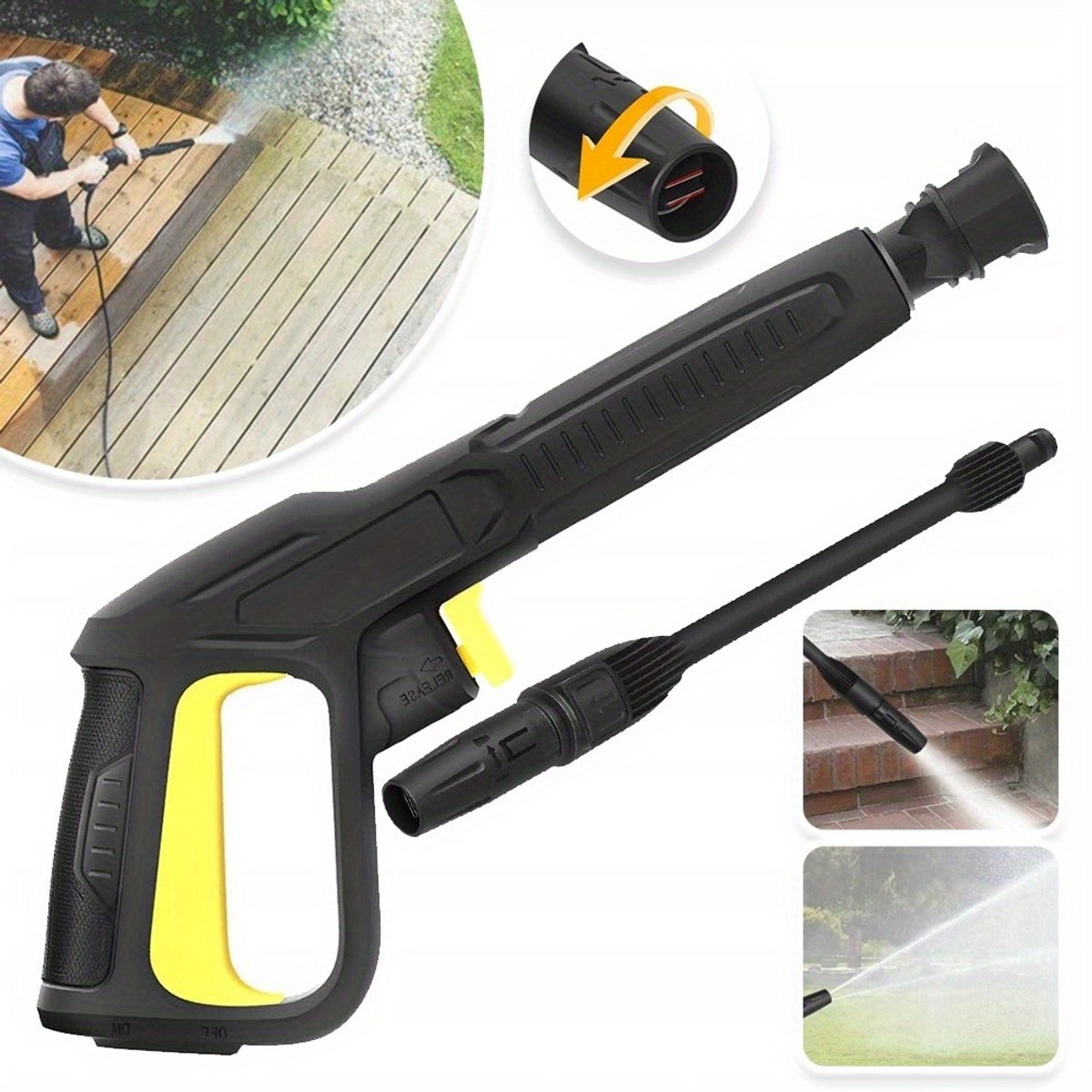Spuitpistool Voor Karcher - Hogedrukreinigerpistool Voor Karcher K2 K3 K4 K5 K6 En K7 Met Snelkoppeling