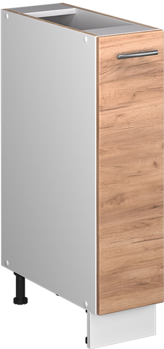 Vicco Apotheekkast Fame-Line, Goudkleurig Eiken/Wit, 20 cm, WB Eik