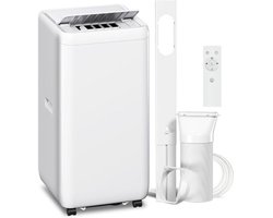 Mobiele Airco 12000 BTU (3,5 kW) met Afvoerslang - 5-in-1 Airconditioner- Koelen - Ventileren & Ontvochtigen - Timer - Afstandsbediening