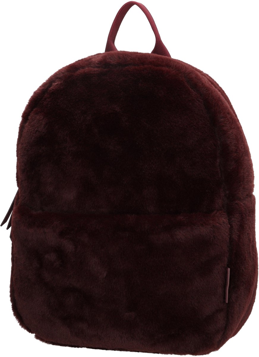 Beagles Barakaldo Rugzak - Bontlook - Ritssluiting - Flessenhouders - Dames Rugtas - Trendy Rugzak - Daypack - Bordeaux rood