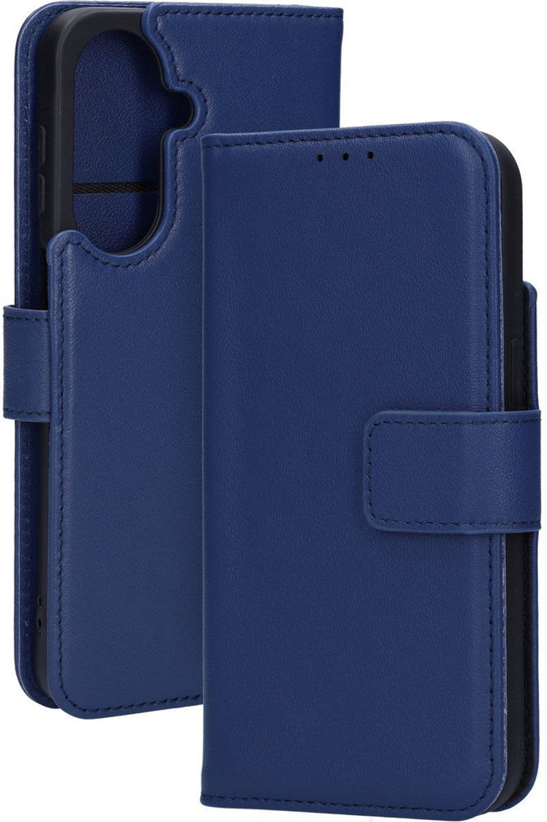 Mobiparts Leather Wallet Case geschikt voor Samsung Galaxy A27 - Blauw
