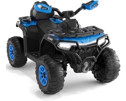 Danky Quad - Elektrisch Kinderquad 12V - Blauw - Terreinwagen 4-Wiel - 2 Motoren - Afstandsbediening & Bluetooth