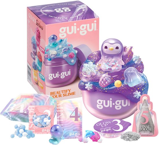 Gui Gui Slijm - Single Pack Assortiment - Maak je eigen sprankelende, geurende slime