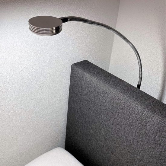Thuys - Bedlampjes Hoofdbord - Dubbele Leeslampjes - Bedlamp Slaapkamer Volwassenen - Zilver