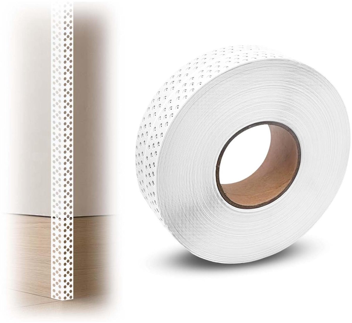 Self-adhesive glasvezeltape 5 cm x 40 m voor gipsplaten, afplakken en isoleren, veelzijdige plakband voor bouwprojecten