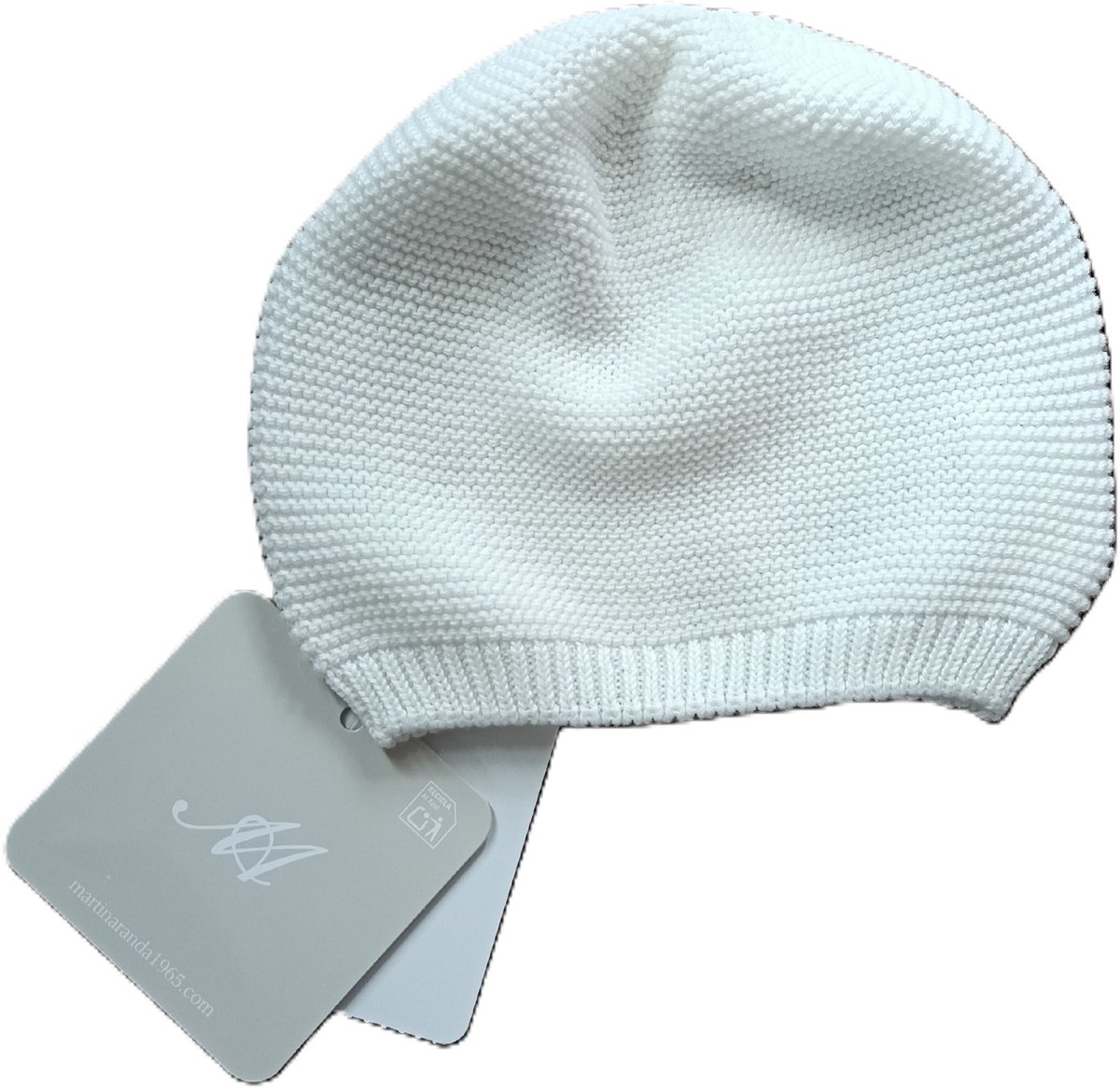 Gebreid baby basis mutsje | crudo / creme| maat 56 | 1 maand