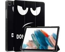 Tablet Hoes Geschikt voor Samsung Galaxy Tab A11 Plus / Tab A9 Plus | Book Case met Standaard | Kunstlederen Beschermhoes | Tri-fold | Don't Touch