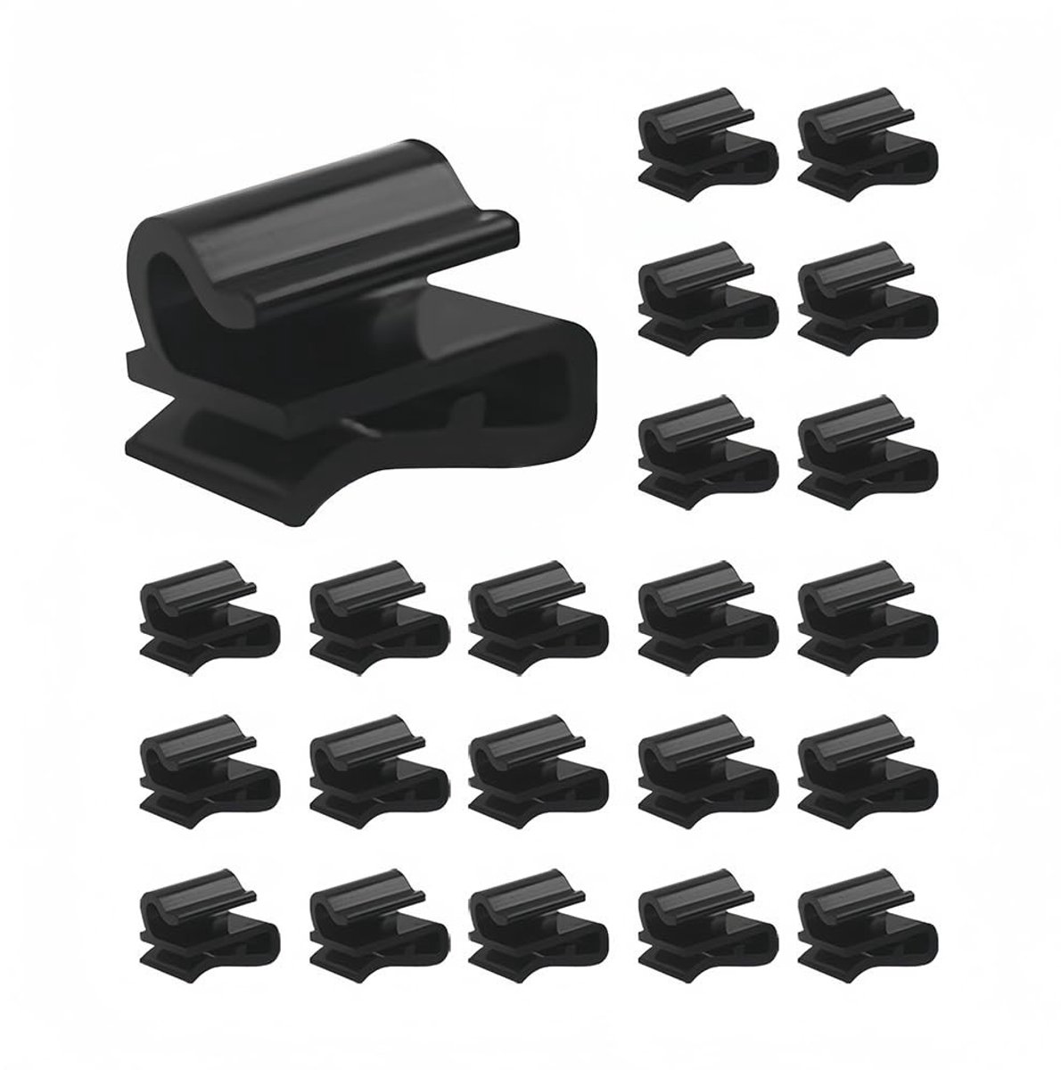 55-delige Kabelclips Set voor Buiten, Kabelorganizer en Haakjes voor Kerstverlichting en Decoratie