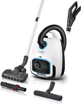 Bosch ProSilence BGB6SIL0L Serie 6 - Stofzuiger met zak - 12mtr bereik - Voetverlichting - HEPA hygienefilter - 66db - Afstandsbediening in handvat - Wit
