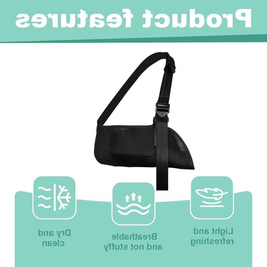 Mesh Schouder Sling voor Arm Immobilisatie, Ideaal bij Schouderblessures en Letsels aan Armen, Handen en Ellebogen — afbeelding 2