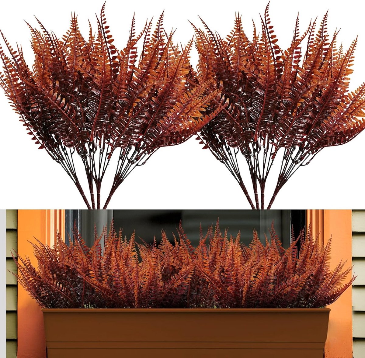 Natuurlijke Faux Varens voor Herfstdecoratie - Perfect voor Binnen en Buiten Gebruik