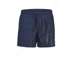 Jack & Jones Heren Zwemshort JPSTMAUI Splash Magic Donkerblauw - Maat S