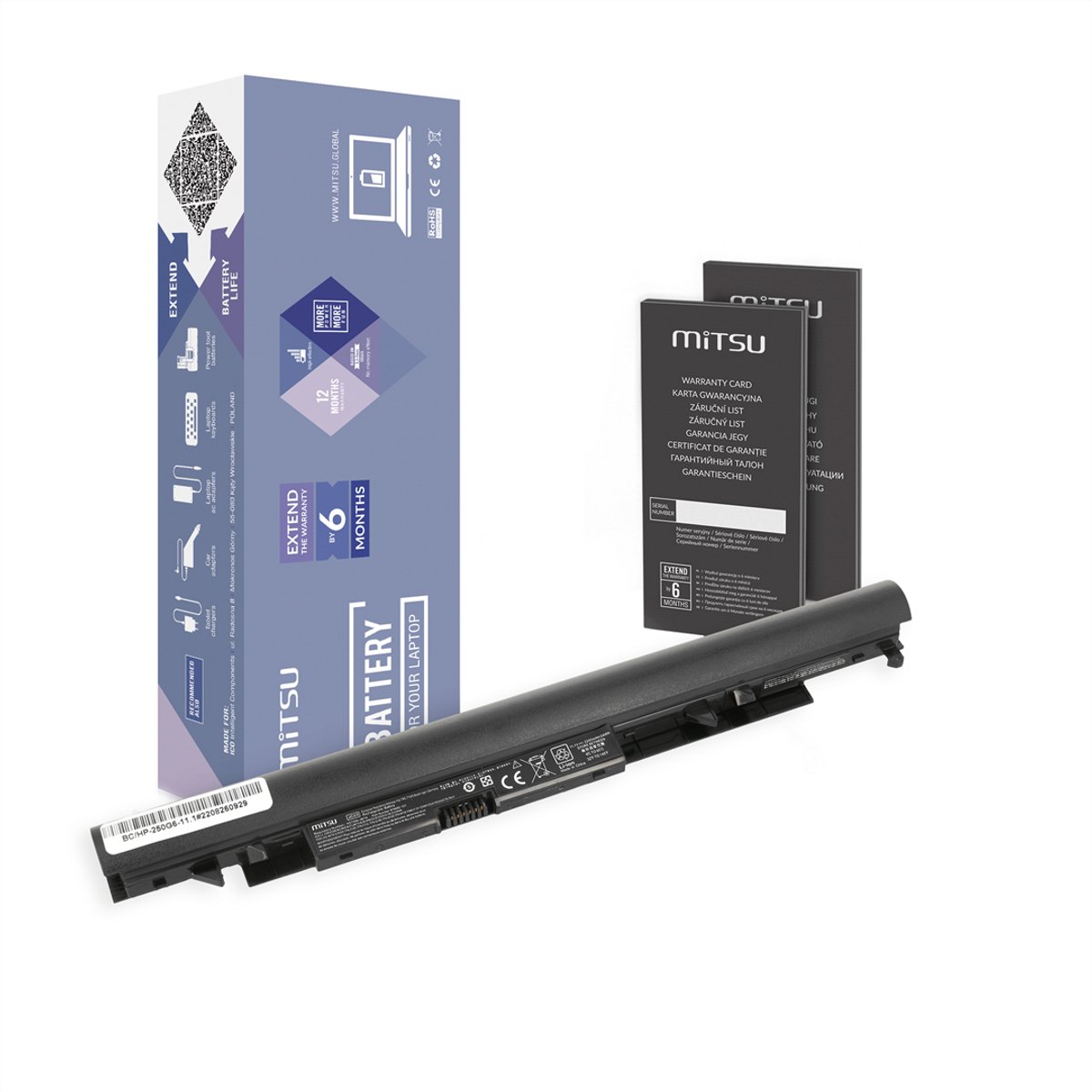 MITSU JC03 JC04 - Laptop Batterij - 11,1V - Voor HP 240, 250, 255, 258 G6