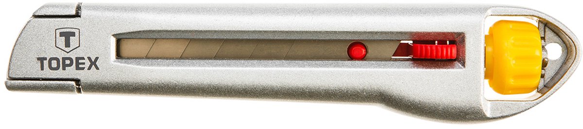 Topex Serie - Breekmes - 18 mm Mes - Metalen Behuizing - Ergonomisch