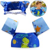 VoordeelShop® Puddle Jumper Zwemvest 2-6 Jaar - Incl. Veiligheidssluiting - Dinosaurus - Zwembandjes Drijfvest & Zwemvleugels - Swimtrainer & Zwemgordel - Zwemvest Kinderen - Peuter - 14-25 KG