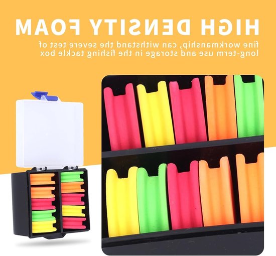 10 Stuks Schuim Spools voor Vissen - Kleurige Winding Bordjes en Draad Spoelen - Ideaal voor Visaccessoires en Hobbyprojecten van Merkloos — afbeelding 3