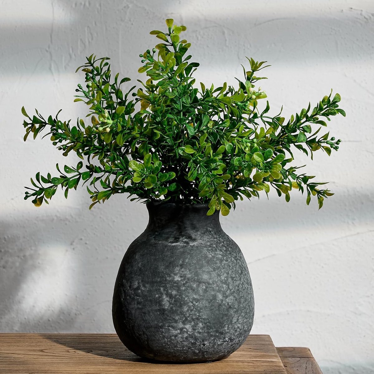 Rustieke keramische bloemenvaas van 15 cm in schattige boho-stijl voor huisdecoratie, terr