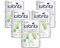 Kabrita 3 Peutermelk Multipack – Geitenmelk Flesvoeding vanaf 12 maanden – 5x800g – voordeelverpakking