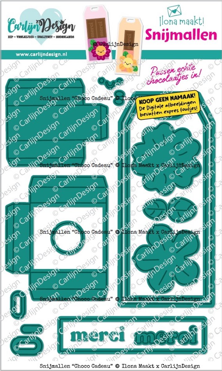 Snijmallen Choco cadeau