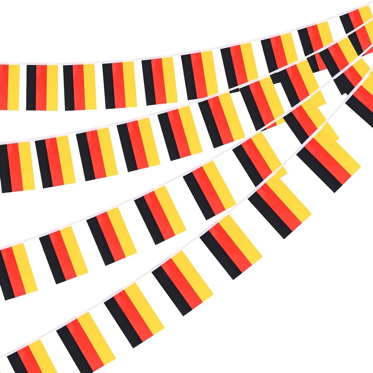 30 Stuks Vlaggen, 30ft Dubbelzijdige Rechthoekige Vlaggenbanner voor Wereldkampioenschap 2022, Voetbal Feestdecoraties voor Tuin en Bar (20 x 28 cm - 12 m, 1 Pack)
