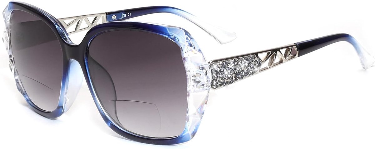 Dames Zonnebril - Oversized UV Bescherming Metaal Frame - 1 Stuk - Lichtgewicht Duurzaam Design - Buiten Reizen