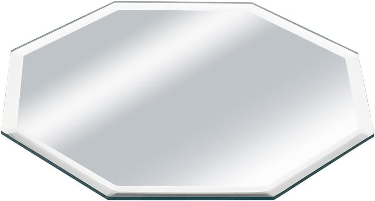 Octagon Spiegel van 3mm Gehard Glas - 15x15cm Decoratieve Wandpanelen voor Moderne Interie