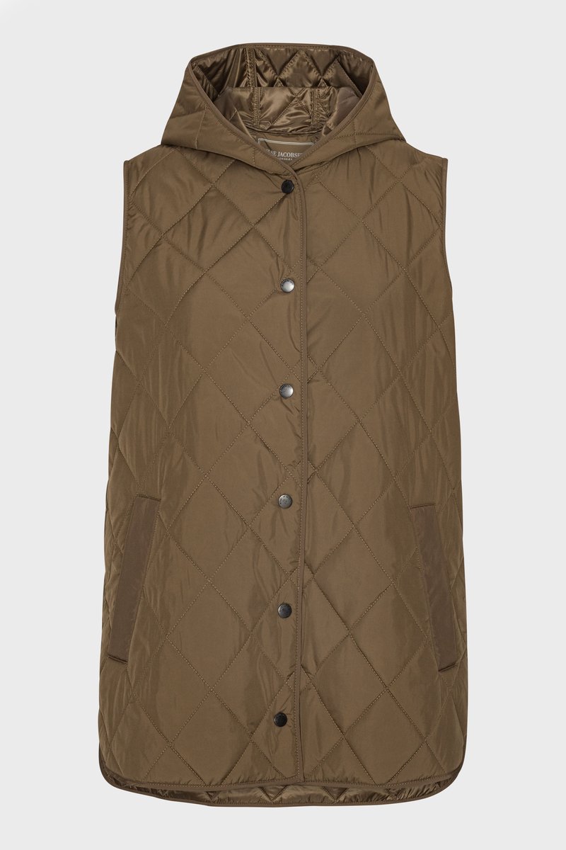 Lang Gewatteerd Vest BEAT02 Nuts