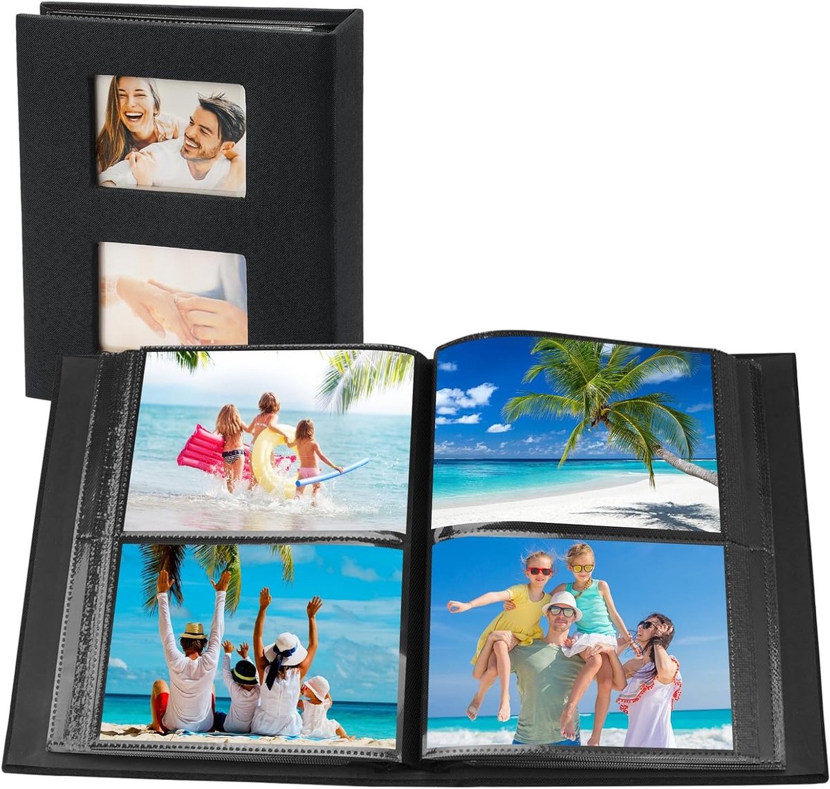Linnen Fotoalbum 10 x 15 cm voor 200 Foto's - Perfect voor Bruiloften, Gezinsherinneringen en Fotopresentaties