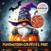 KleurLab - Puntmutsen Griezel Pret - Kleurboek voor Volwassenen - 21 x 21 cm - 60 kleurplaten - Enkelzijdig Bedrukt