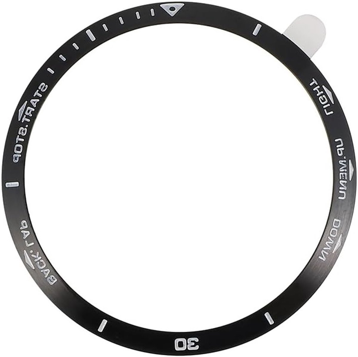 Roestvrijstalen horloge assemblage lijm voor krasbescherming en impactbescherming geschikt voor Garmin Fenix 5 horloge accessoires zwart