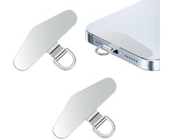 Multifunctionele universele telefoon pads met metalen ring en bevestigingsriem - 2 stuks, ideaal voor smartphones en accessoires