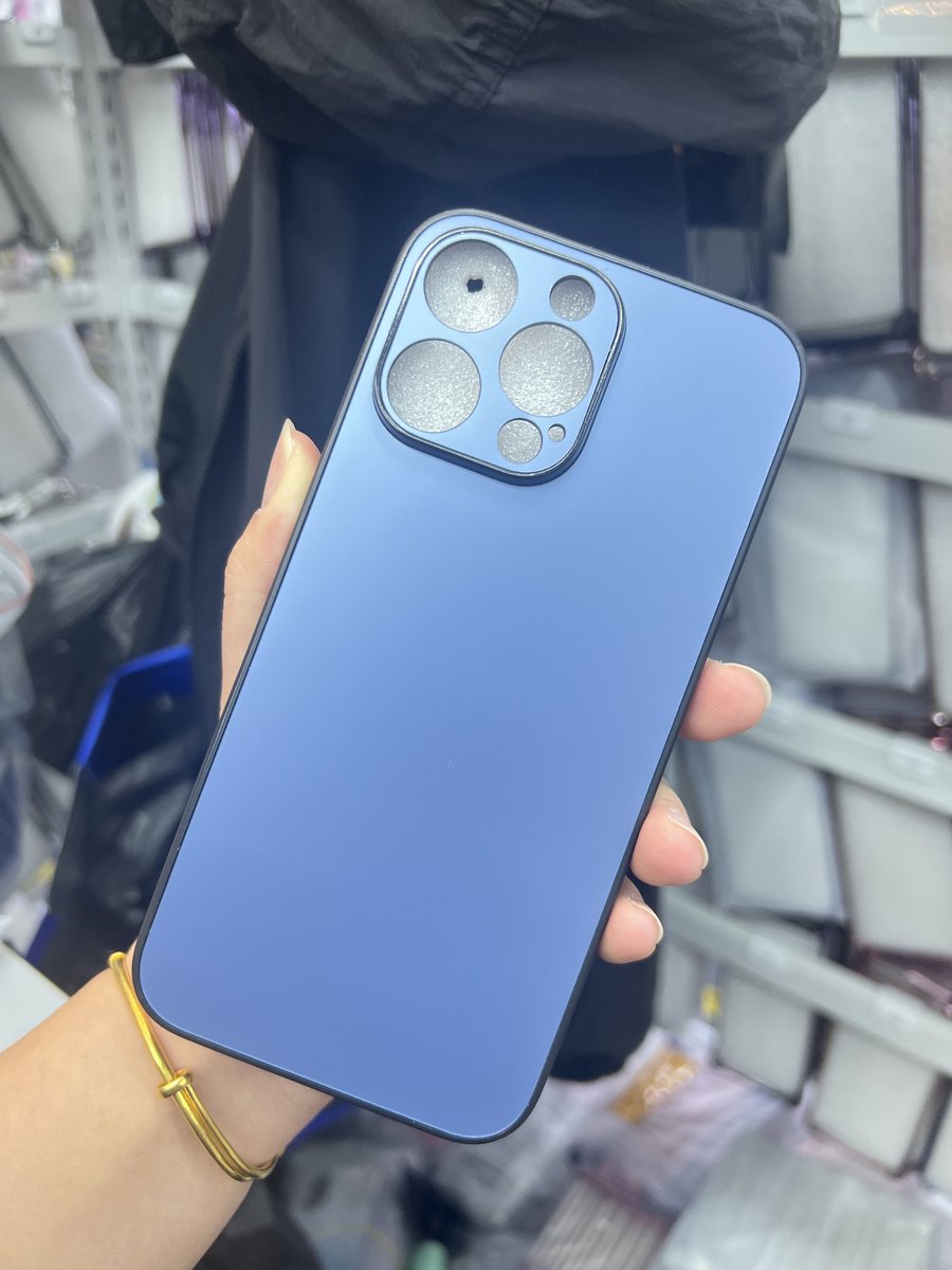 Hoesje voor iPhone 12 Pro, Siliconen Case, PC Anti-Vingerafdruk Hoes, Ultradun Lichtgewicht Schokbestendige Hoesje voor smartphone, Blauw