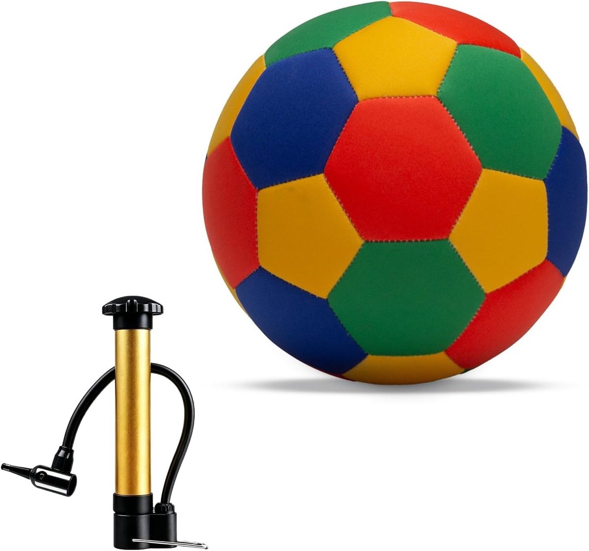Zachte indoor voetbal maat 4 voor thuisgebruik, veilig en licht, ideaal voor dribbling, techniek en training voor jongeren