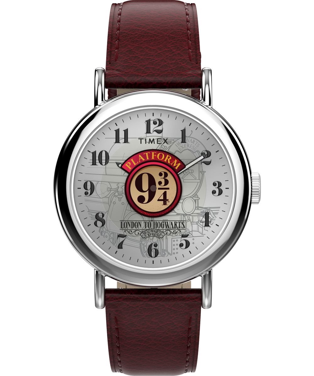 Timex Harry Potter x Timex Weekender TW2Y76200 Horloge - Leer - Rood - Ø 37 mm
