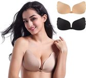 Set van 2 strapless bh's met herbruikbare tepelcovers, geschikt voor avondjurken en jurken met open rug (cupmaat: C)